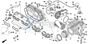 CB1300F1 CB1300SUPER FOUR drawing AIR CLEANER