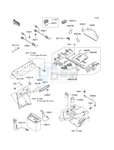 KAF 400 B [MULE 600] (B6F-B9F) B7F drawing CHASSIS ELECTRICAL EQUIPMENT