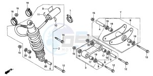 CBR600SE drawing REAR CUSHION