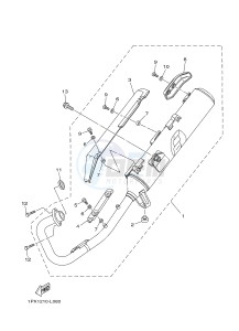 FZ8-S FZ8 FAZER 800 (4P2K 4P2L 4P2M) drawing EXHAUST