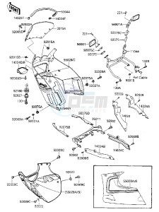 ZX 600 A [NINJA 600] (A3) [NINJA 600] drawing FAIRING