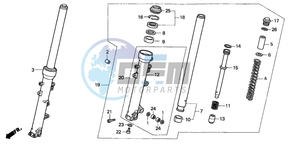 FRONT FORK (XL1000V)