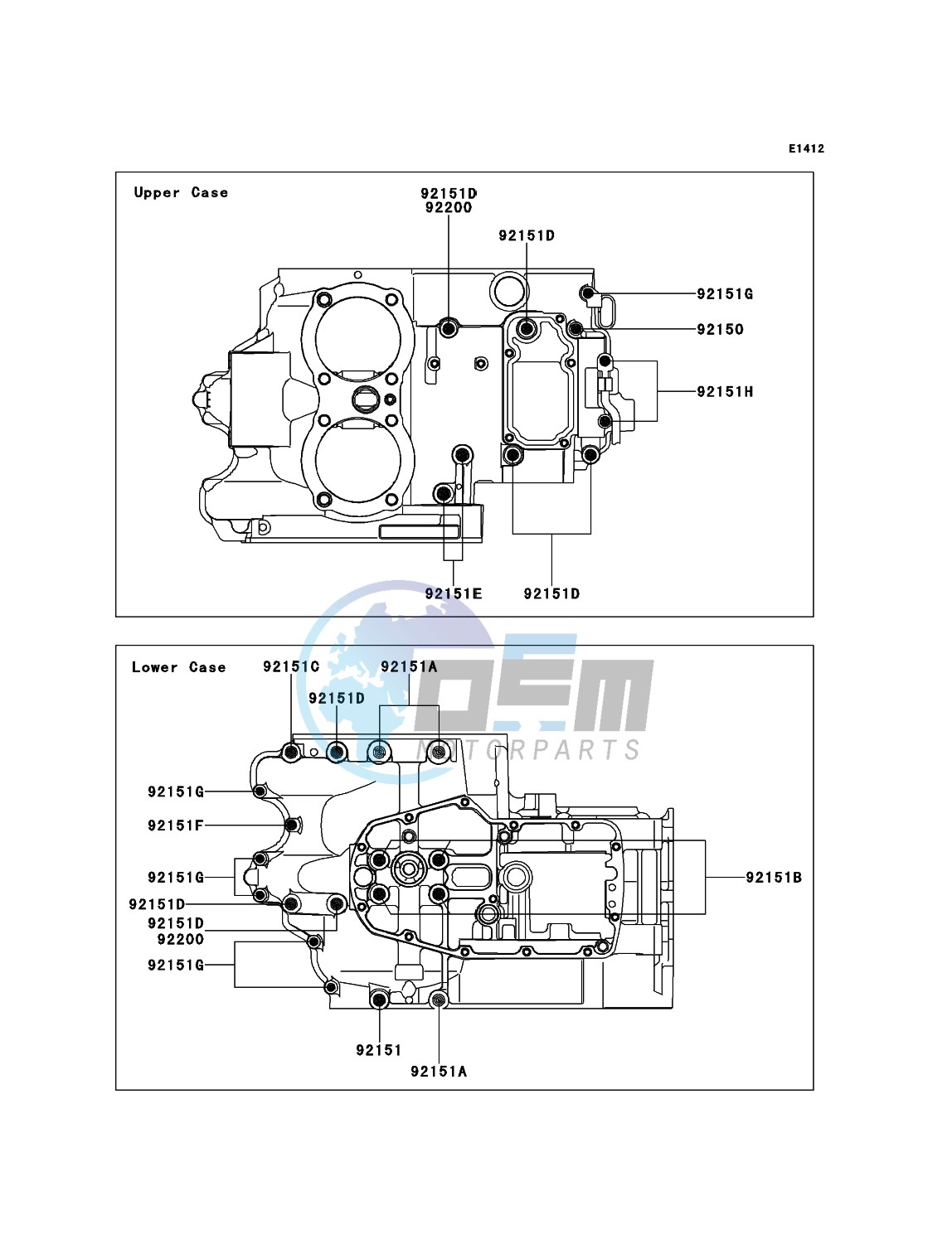 Crankcase Bolt Pattern