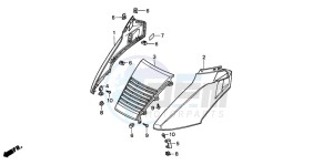 CN250 drawing FRONT UPPER COVER