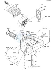 KL 600 B [KL600] (B1-B2) [KL600] drawing AIR CLEANER