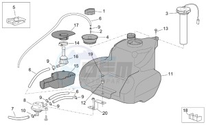 Scarabeo 50 4t 2v e2 drawing Tank