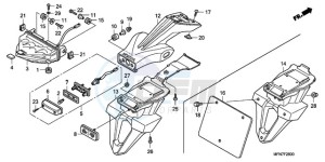 CB1000RA Europe Direct - (ED) drawing TAILLIGHT