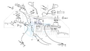 GP1 RACE - 50 CC VTHPR1A1A EU2 drawing HANDLEBAR - CONTROLS