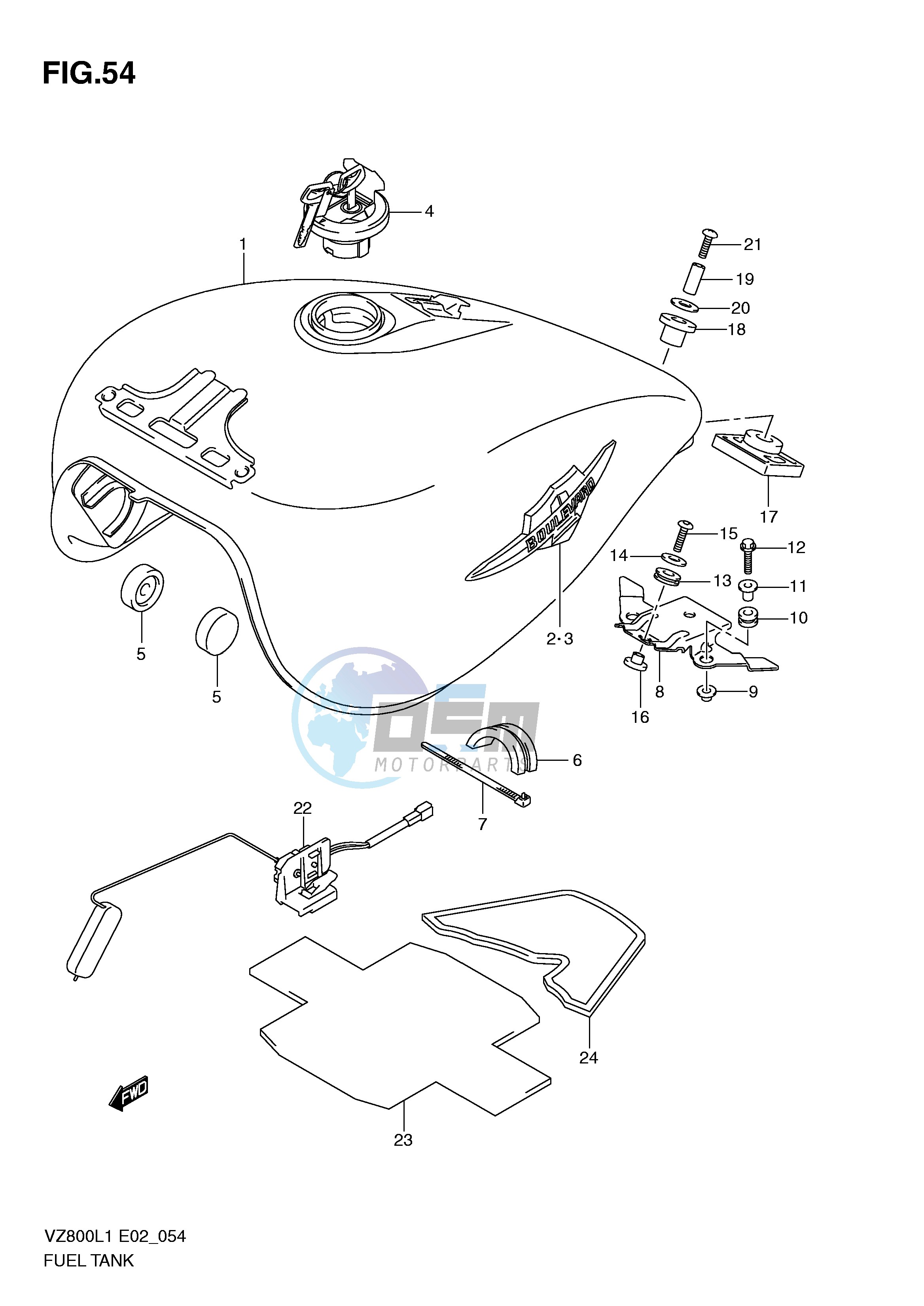 FUEL TANK (VZ800UEL1 E19)