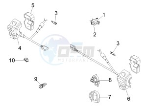 GT 250 ie 60 deg (Euro 3) drawing Selectors - Switches - Buttons