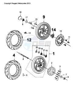 CITYSTAR 50 drawing WHEELS