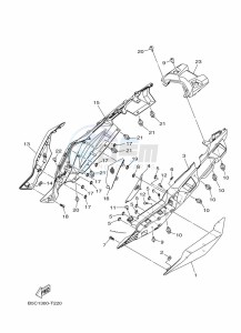 TRACER 900 MTT850 (B5CC) drawing SIDE COVER