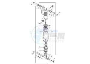 YZ 125 drawing REAR SHOCK ABSORBER