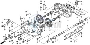 TRX300FW FOURTRAX 300 4X4 drawing FRONT DRIVESHAFT