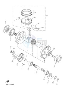 WR250F (2GBC 2GBD 2GBE) drawing CRANKSHAFT & PISTON