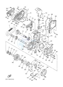 XV1900A MIDNIGHT STAR (1CR4) drawing MIDDLE DRIVE GEAR