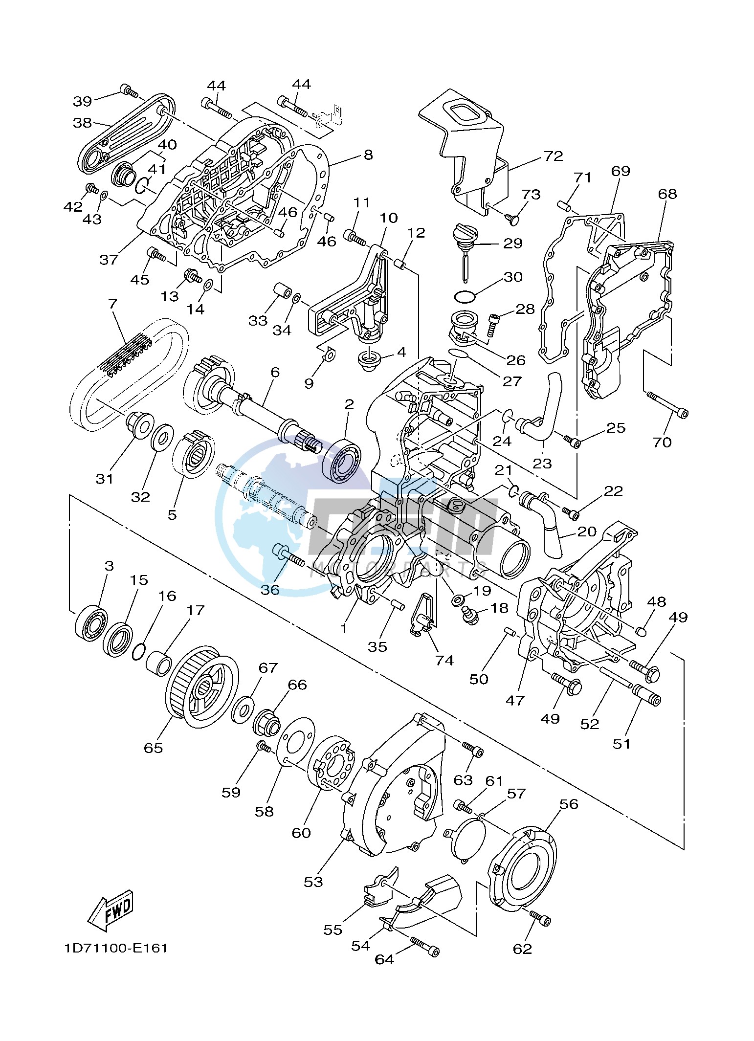 MIDDLE DRIVE GEAR