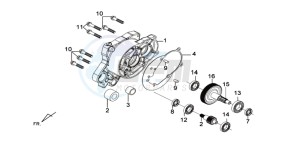 E-VIRID 25KMH drawing CRANKCASE R / DRIVE SHAFT