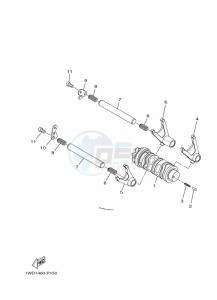 MT-25 MTN250-A (BGJ3) drawing SHIFT CAM & FORK