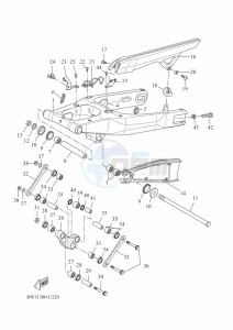 XTZ690 XTZ7N (BHL1) drawing REAR ARM