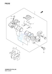 GS500 (P3) drawing REAR CALIPER (MODEL K3)