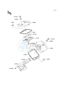 VN 800 A [VULCAN 800] (A6-A9) [VULCAN 800] drawing CYLINDER HEAD COVER