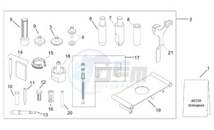 Leonardo 125-150 drawing Special tools