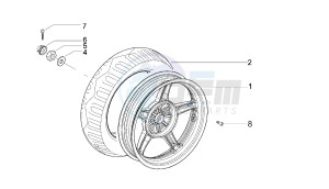 SONAR - 150 CC VTHLS3A1A 4T drawing REAR WHEEL