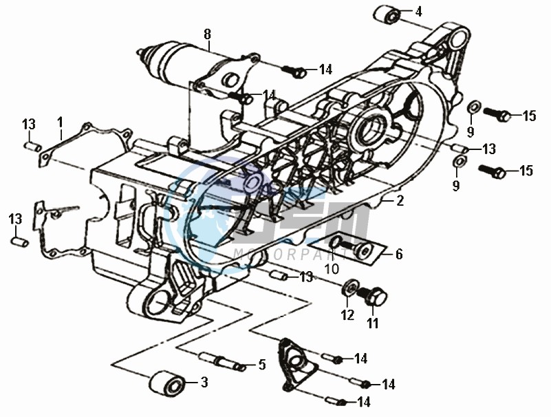 CRANKCASE COVER LEFT