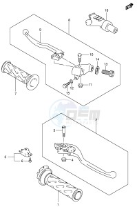 SV650S (E2) drawing HANDLE LEVER