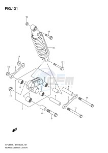 SFV650 (E3-E28) Gladius drawing REAR CUSHION LEVER (SFV650AL1 E28)