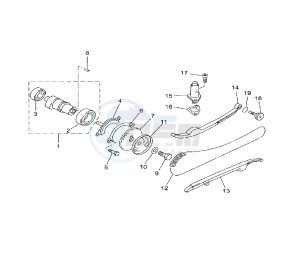 YP R X-MAX 250 drawing CAMSHAFT AND TIMING CHAIN