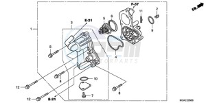 GL18009 SI / AB NAV - (SI / AB NAV) drawing WATER PUMP