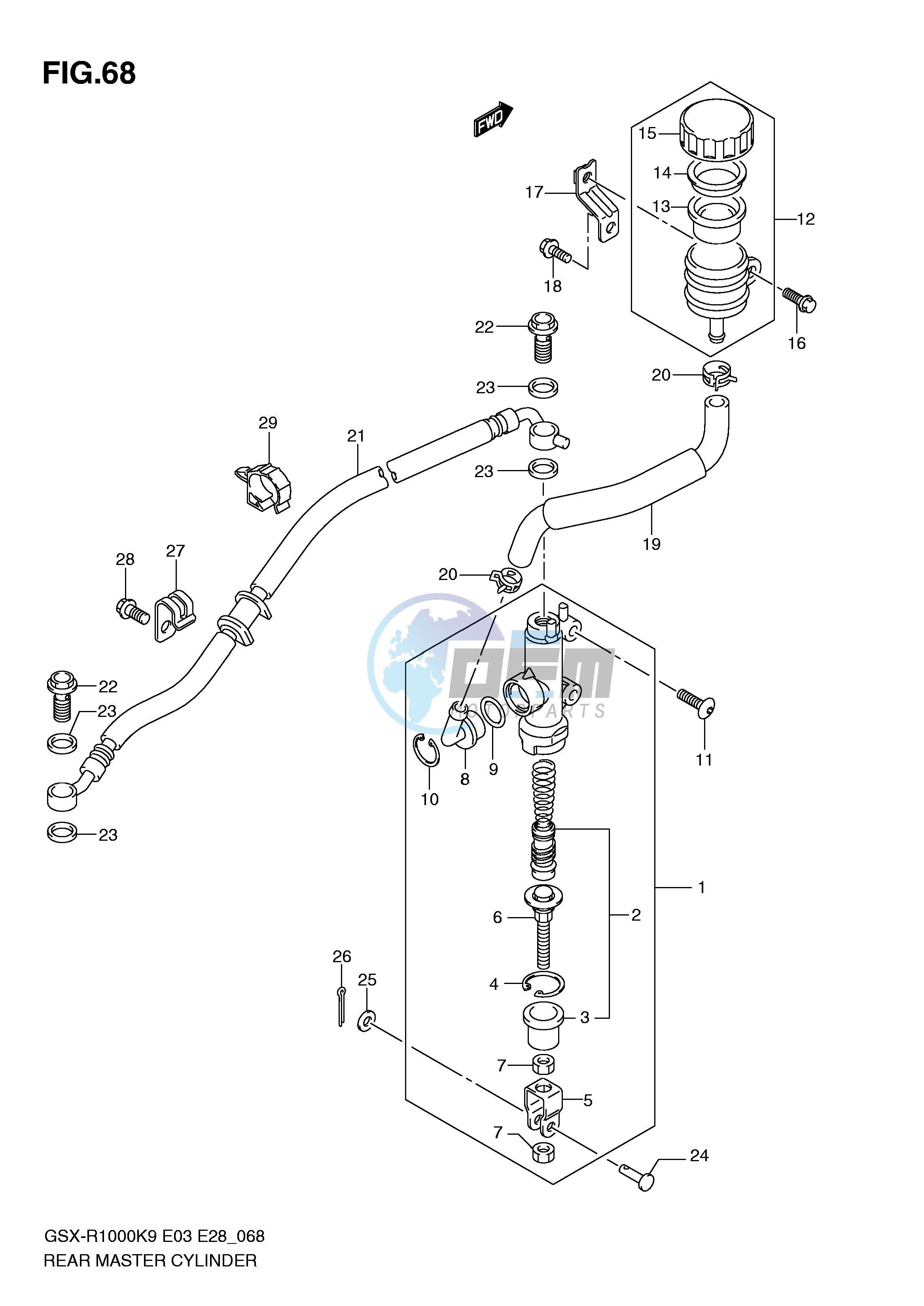 REAR MASTER CYLINDER