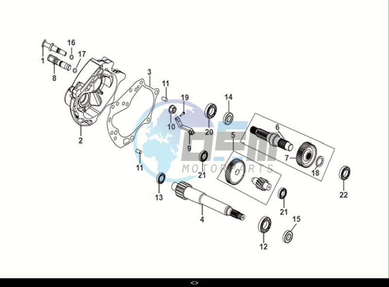 MISSION CASE-DRIVE SHAFT