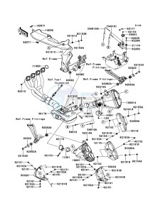 Z1000 ABS ZR1000EDFA FR XX (EU ME A(FRICA) drawing Muffler(s)