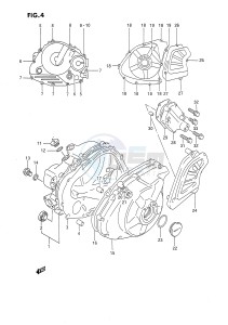 DR650 (E4) drawing CRANKCASE COVER