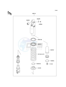 KLX 300 A [KLX300R] (A6F-A7A) A6F drawing SHOCK ABSORBER-- S- -