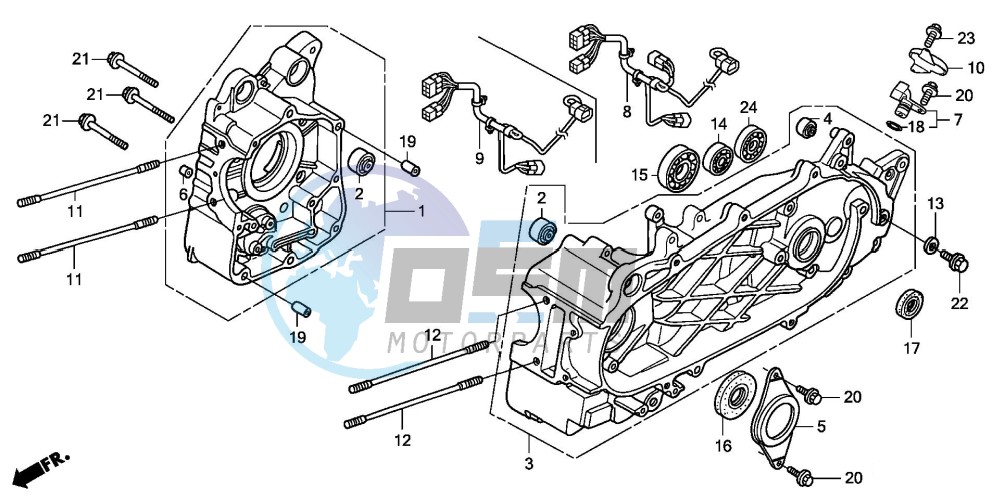 CRANKCASE (FES1257/A7)(FES1507/A7)