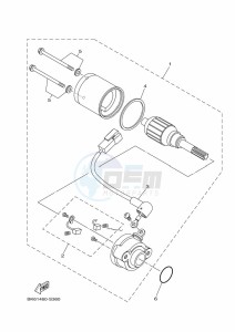 YZF125-A YZF-R125 (B5G3) drawing STARTING MOTOR