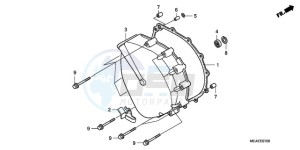 GL18009 SI / AB NAV - (SI / AB NAV) drawing CLUTCH COVER