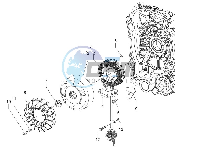 Flywheel magneto