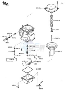 ZG 1200 A [VOYAGER XII] (A1) [VOYAGER XII] drawing CARBURETOR PARTS