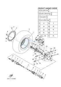 YXZ1000ES YXZ10YPSG YXZ1000R EPS SPECIAL EDITION (2HC8) drawing REAR WHEEL 2