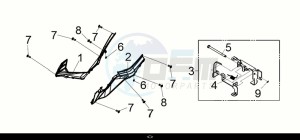 CRUISYM a 250 (LV25W2-EU) (M0) drawing L.-R. FLOOR SIDE COVER