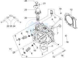 Runner 125 VX 4t SC drawing Cilinder head unit - Valve