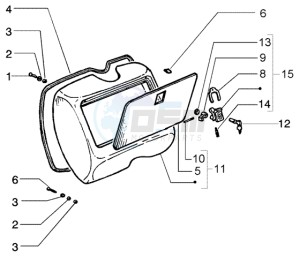 PX 150 E U.S.A. drawing Glove compartment