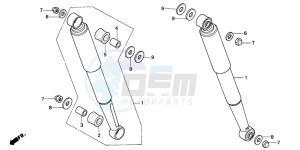 C50S drawing REAR CUSHION (C50SP/C50ST)