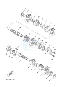 MT125A MT-125 ABS (BR36 BR36 BR36 BR36) drawing TRANSMISSION