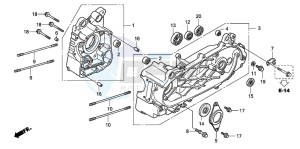 SH125S drawing CRANKCASE